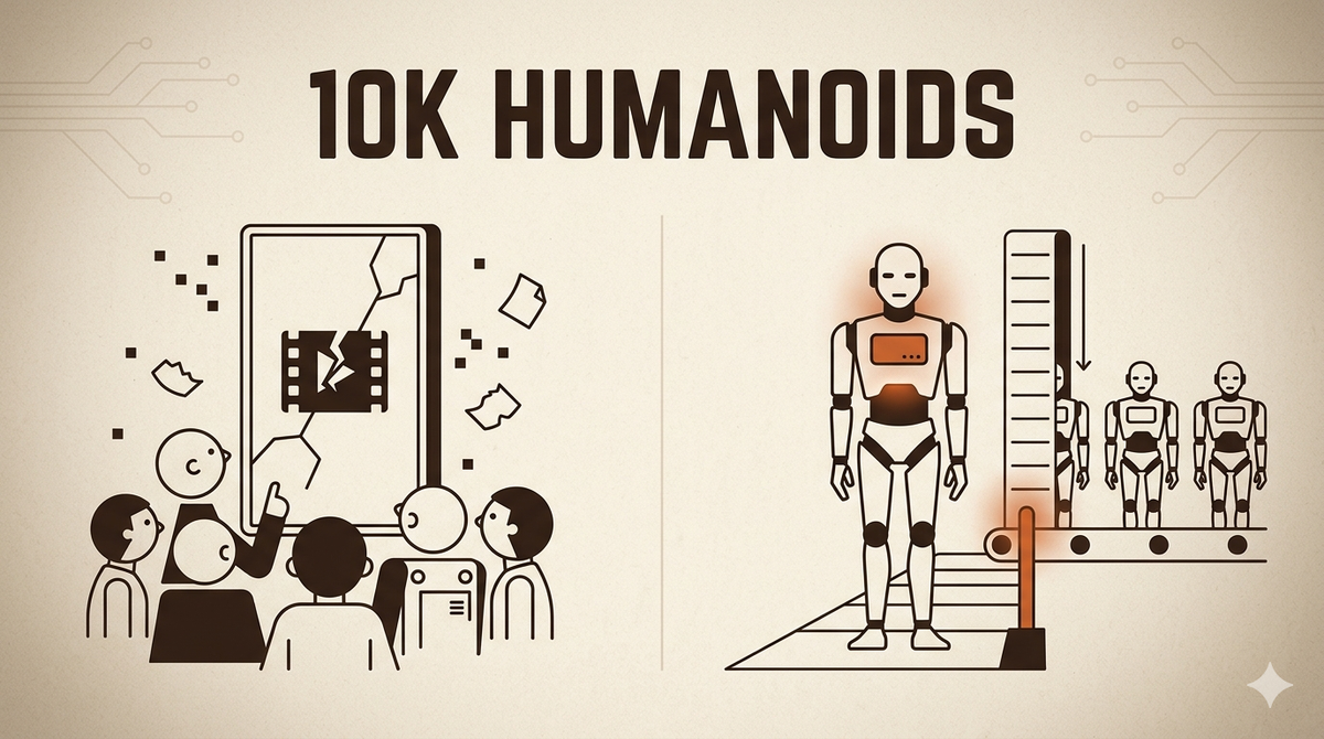 10 000 humanoïdes en Chine, Sora 2 enterré : la semaine où la tech a quitté l'écran