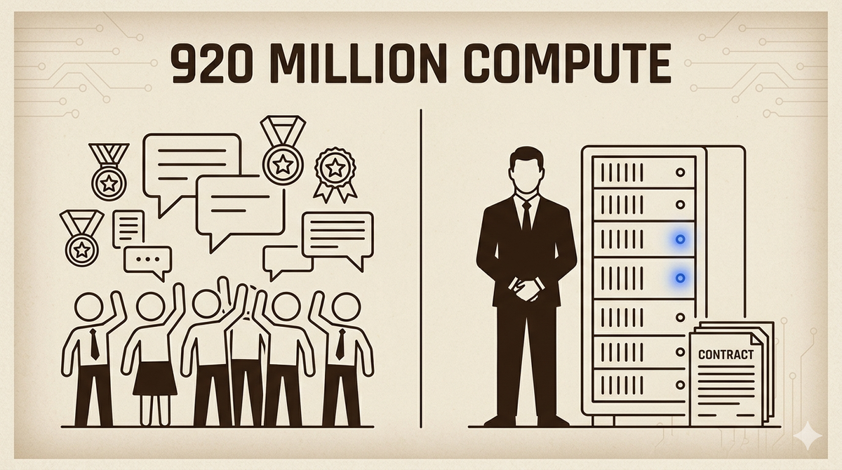 920 millions par mois : la guerre du compute redessine la hiérarchie de l'IA