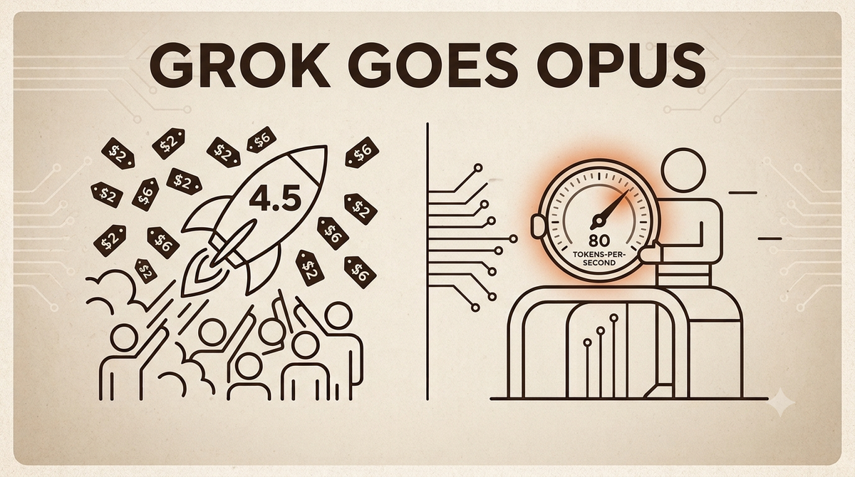 Grok 4.5 débarque et joue « Opus-class » à moitié prix : la semaine où quatre labos ont rebattu la carte