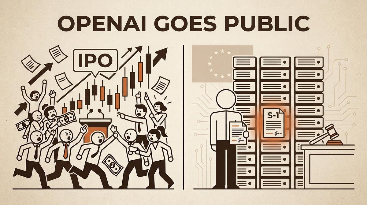 OpenAI vise l'IPO, Anthropic double ses tarifs, Bruxelles applique la loi : la semaine où l'IA change de terrain