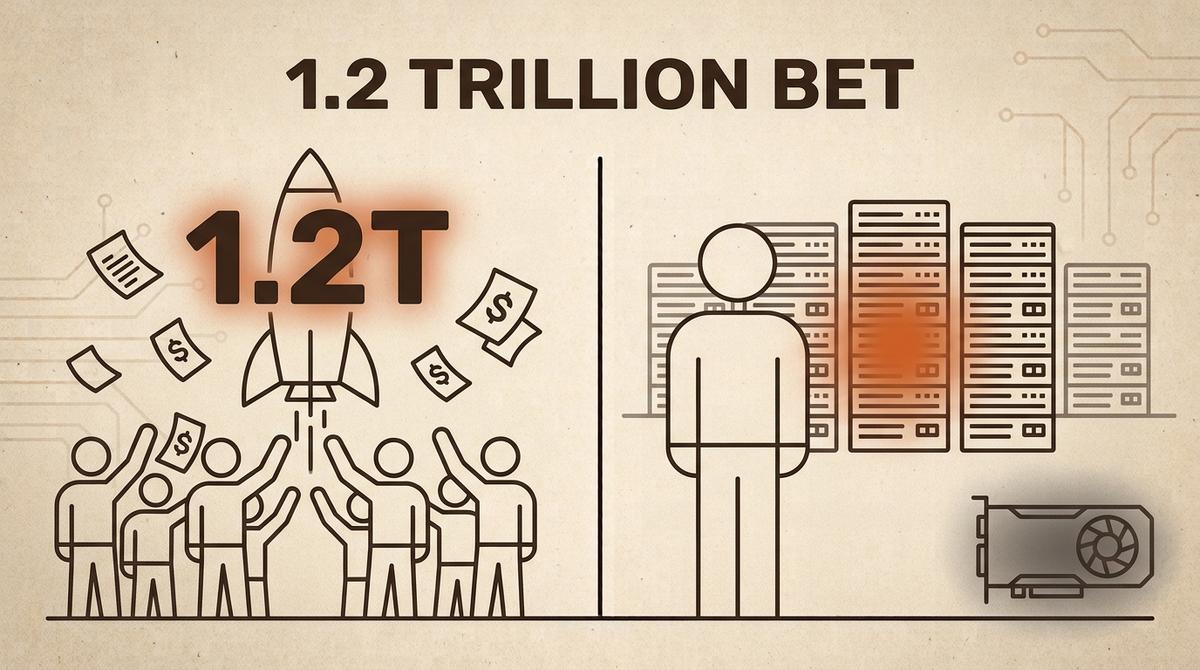 1 200 milliards de dollars, zéro nouvelle carte graphique : la semaine où l'argent de l'IA a déserté le grand public