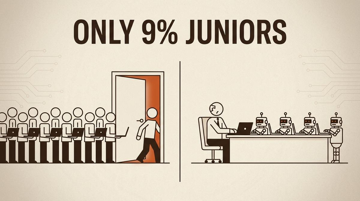 9% d'embauches juniors : la semaine où Anthropic a mesuré ce que l'IA fait à ses propres recrutements